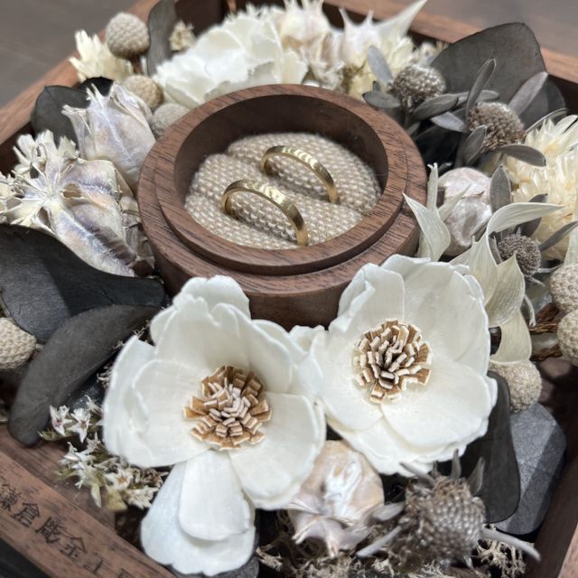 【鎌倉彫金工房の口コミ】 手作りで自分たちだけの結婚指輪を作ることができ、アフターサービスもし…