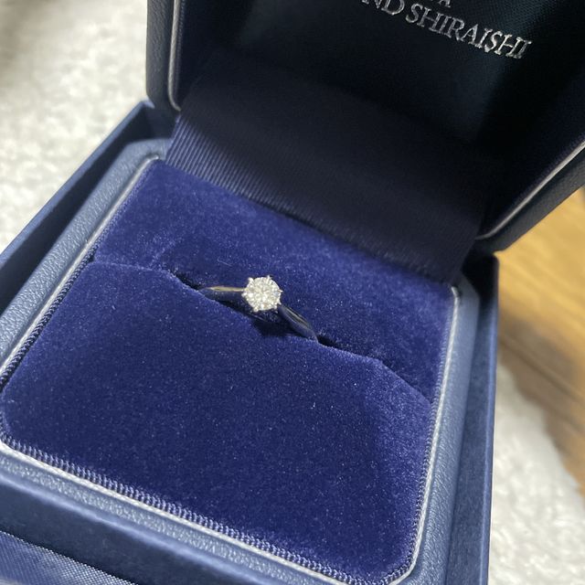 【銀座ダイヤモンドシライシの口コミ】 プロポーズの際にダイヤモンドをいただき、その後店頭で台座を選びました…