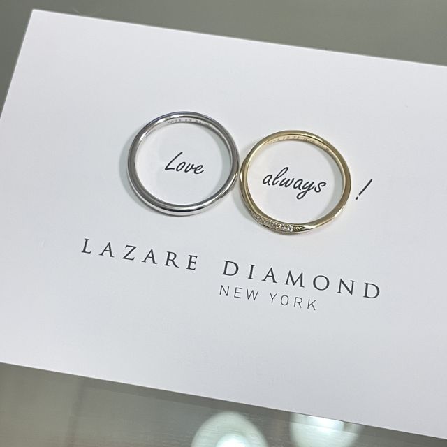 【ラザール ダイヤモンド(LAZARE DIAMOND)の口コミ】 ラザールダイヤモンドさんのダイヤモンドはとても綺麗でどこからみてもダ…