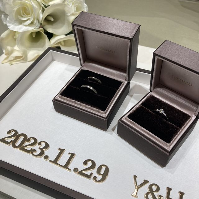 【アイプリモ(I-PRIMO)の口コミ】 婚約指輪は、ダイヤの鑑定書も付いていてダイヤのランクや色味を最高ラン…