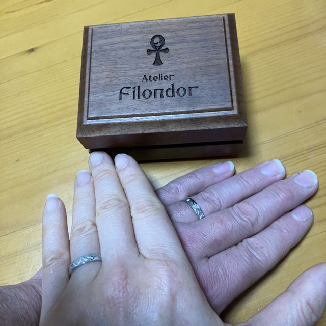 【アトリエフィロンドールの口コミ】 とても丁寧に要望を型に変えてくださった世界でひとつのデザインの指輪で…