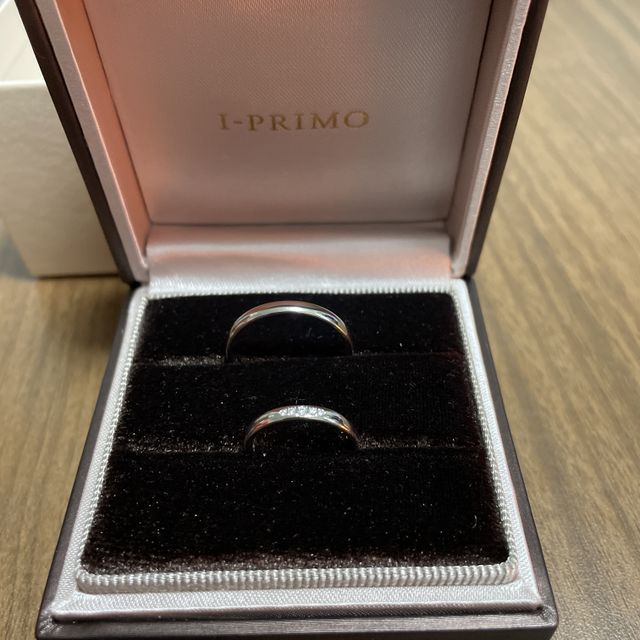 【アイプリモ(I-PRIMO)の口コミ】 新郎側の指輪はシンプルなものが良かったのでシンプルなデザインのものか…