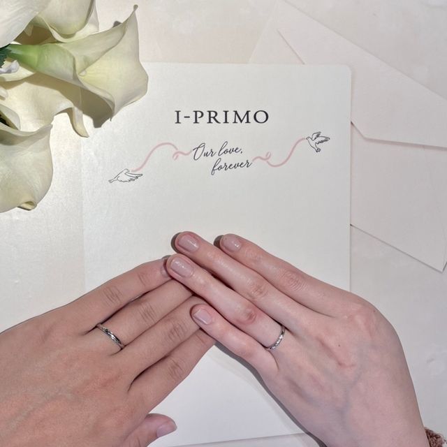 【アイプリモ(I-PRIMO)の口コミ】 斜めの彫り込みが、ペア感を持たせていてよい
名前の意味合いも素敵だった…