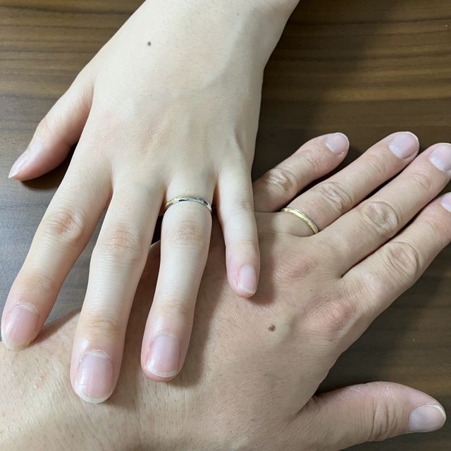 【Cayof(カヨフ)の口コミ】 指輪はイエローゴールドとプラチナの合わせがけのところがお気に入りです…