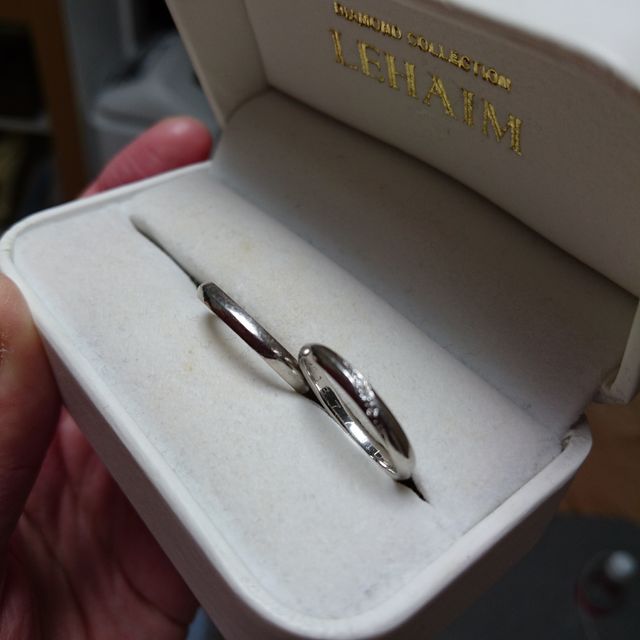 【LEHAIM(レハイム)の口コミ】 普段につけやすいようにシンプルなものを選びました。ダイヤモンドはなく…