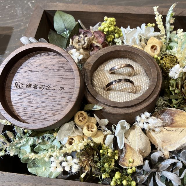 【鎌倉彫金工房の口コミ】 こうしたい、という願いを聞いて貰えて
自分好みの指輪を手作りできます&u…