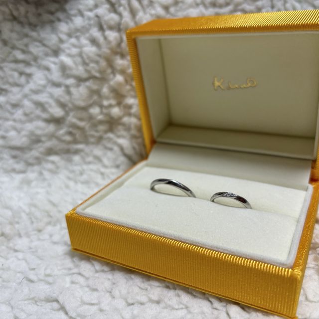 【ケイウノ ブライダル(K.UNO BRIDAL)の口コミ】 普段使いしやすい、少しウェーブもかかっている綺麗めデザイン。さりげな…