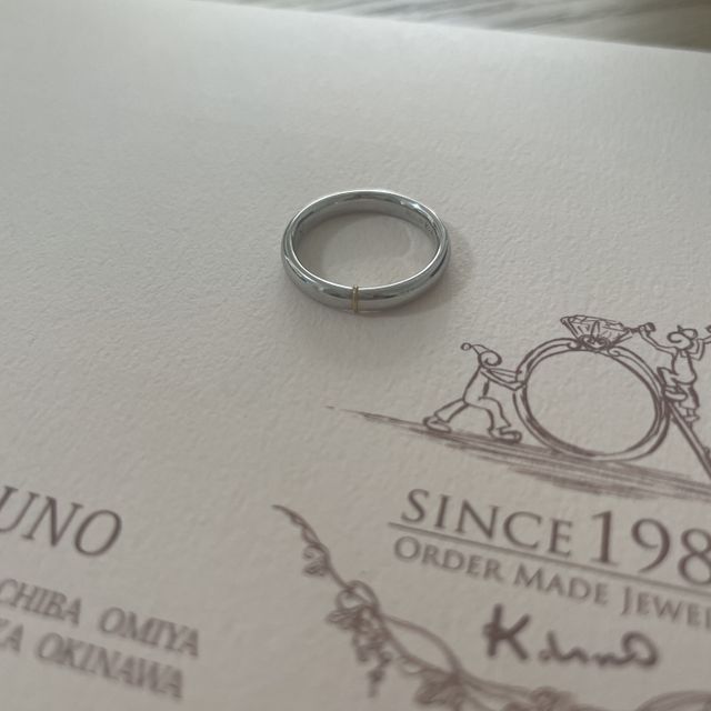 【ケイウノ ブライダル(K.UNO BRIDAL)の口コミ】 金の糸を2人で結んで完成させる。というコンセプトがとっても素敵。2人居…