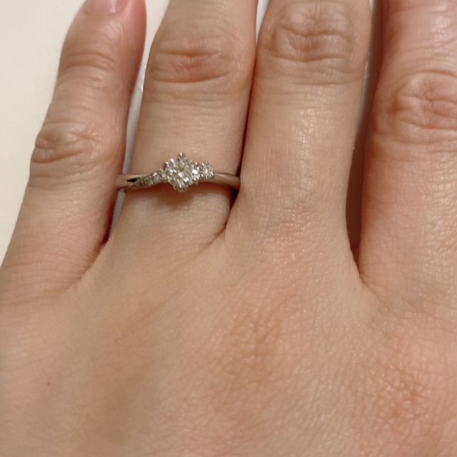 【銀座ダイヤモンドシライシの口コミ】 インターネットで見ていて良いなと思っていました。いざ試着するとどれも…