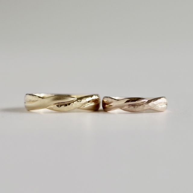 【hitotsuchi(ヒトツチ)の口コミ】 完全フルオーダーで唯一無二の結婚指輪を作って頂きました。誰とも被らな…