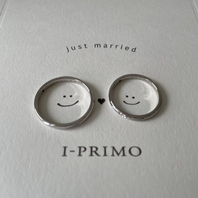 【アイプリモ(I-PRIMO)の口コミ】 シンプルなデザインなのに可愛さもあります。ダイヤが小さく3つありますが…