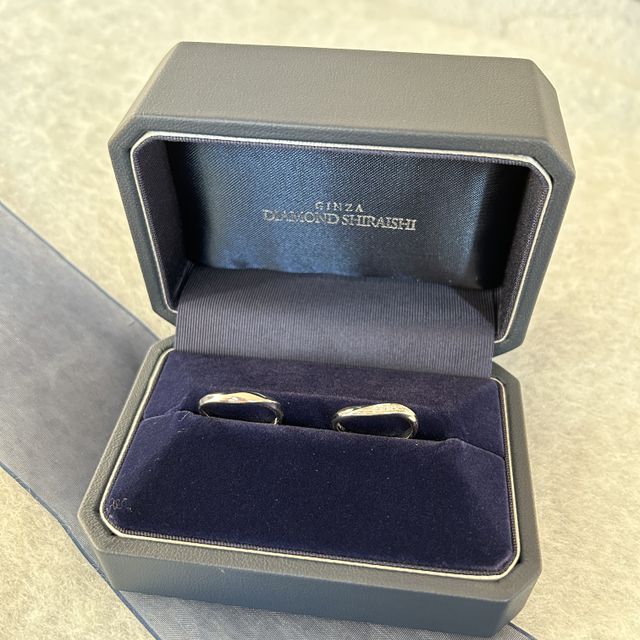 【銀座ダイヤモンドシライシの口コミ】 いくつか試着をさせていただいた中で、最も気に入ったものです。 手と馴染…