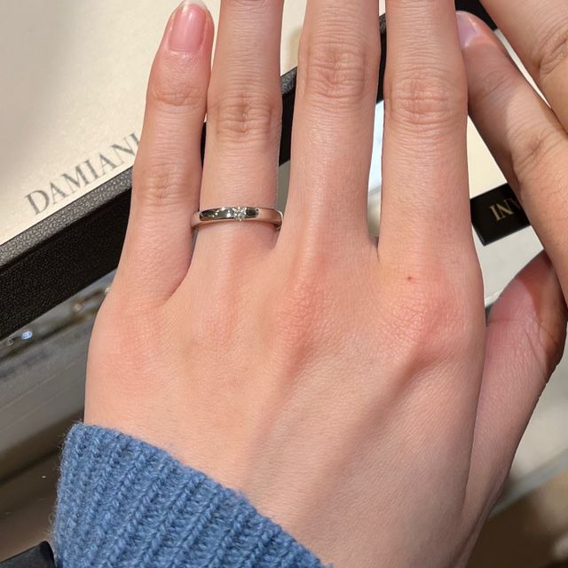 【DAMIANI(ダミアーニ)の口コミ】 普段指輪を全く付けない私たちですが店員さんから「DAMIANIのリングは付け…