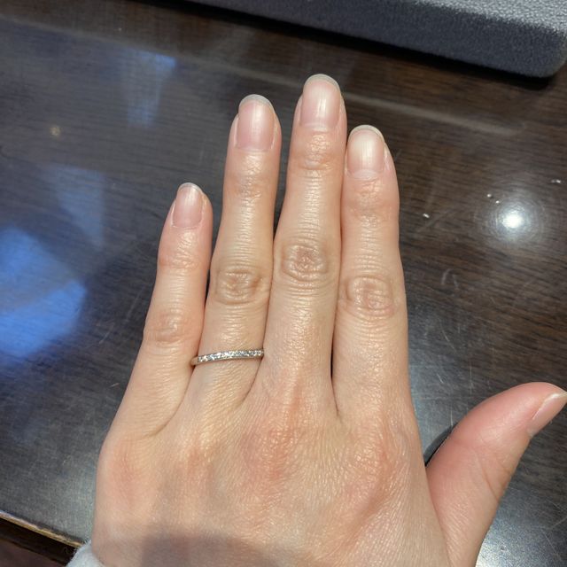 【ケイウノ ブライダル(K.UNO BRIDAL)の口コミ】 デザイン性がよく、希望してるシンプルかつゴージャスな指輪なので決めま…