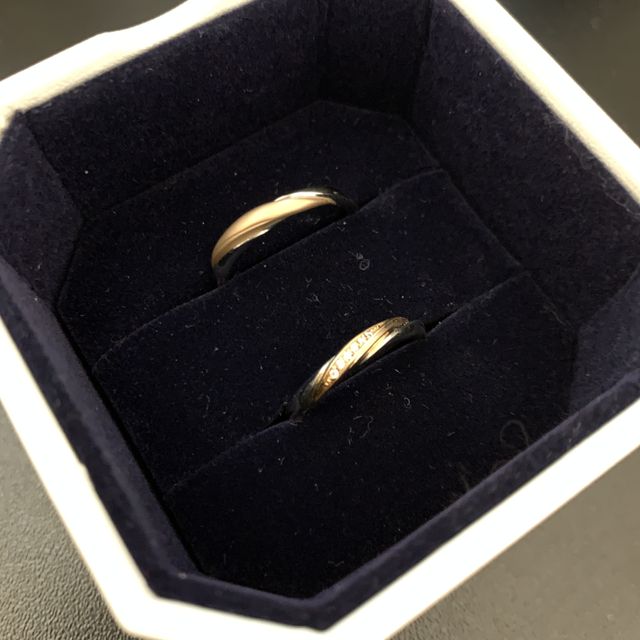 【4℃ BRIDAL(ヨンドシーブライダル)の口コミ】 昔から4℃さんに憧れがあり、店舗に伺いピンクゴールドのウェーブかかった…