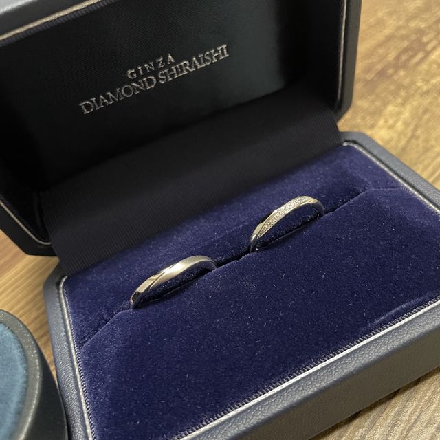 【銀座ダイヤモンドシライシの口コミ】 ダイヤモンドが入っていたり、艶消し加工の指輪にしたため気分が上がりま…