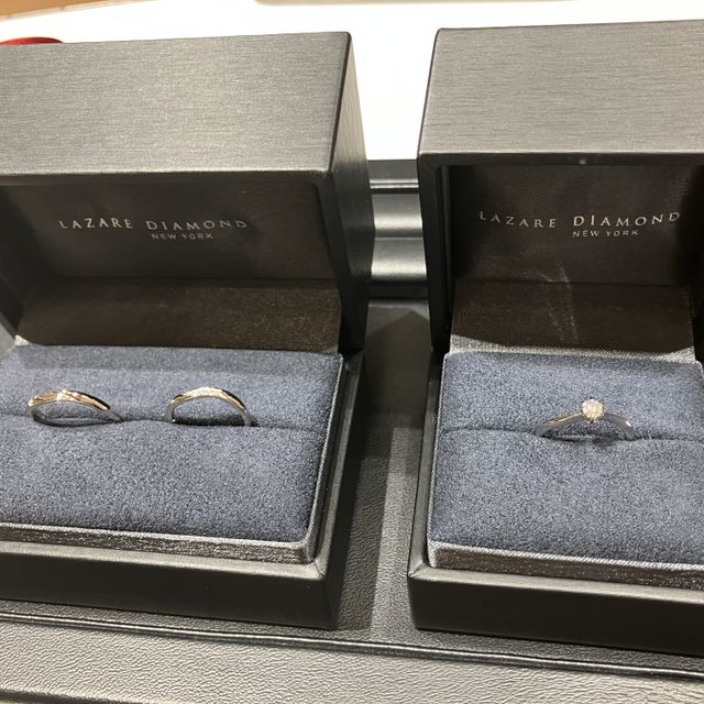 【ラザール ダイヤモンド(LAZARE DIAMOND)の口コミ】 他のお店も何店舗か伺いましたが、素人目にもダイヤモンドが一番輝いてい…