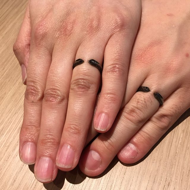 【CORE JEWELS(コアジュエルス)の口コミ】 いろいろみに行ったんですが、可愛い指輪が多くカッコいい指輪が欲しくて…