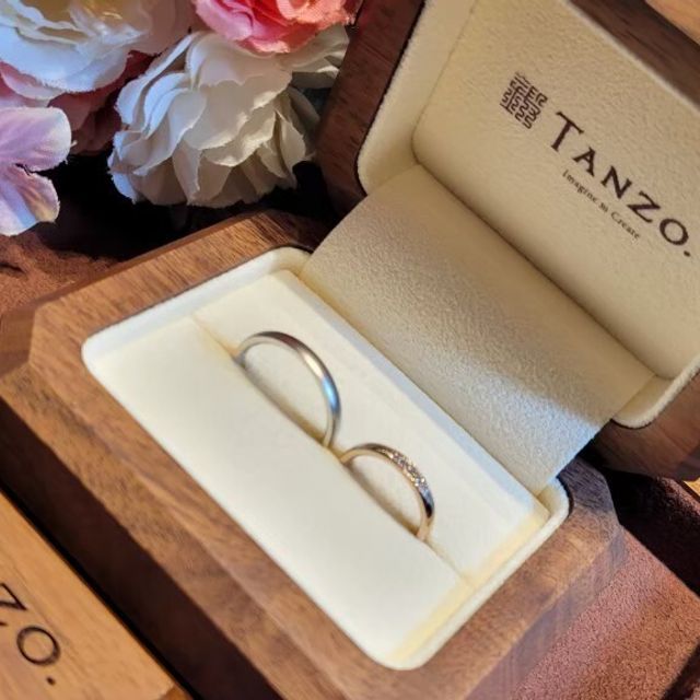 【TANZO.(鍛造指輪)の口コミ】 TANZO.さんオリジナルのカラーがとても可愛くてこのカラーにしました！ダ…