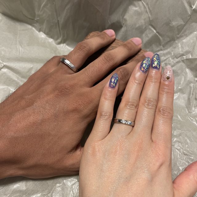 【TANZO.(鍛造指輪)の口コミ】 アンティーク風のデザインにしたかったので、プラチナとゴールドの2種類を…