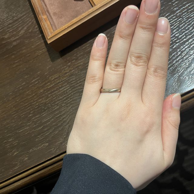 【TANZO.(鍛造指輪)の口コミ】 HARD鍛造　平甲丸ストレート「思ひしこころ」
男性→幅3.5 コーラルゴ…