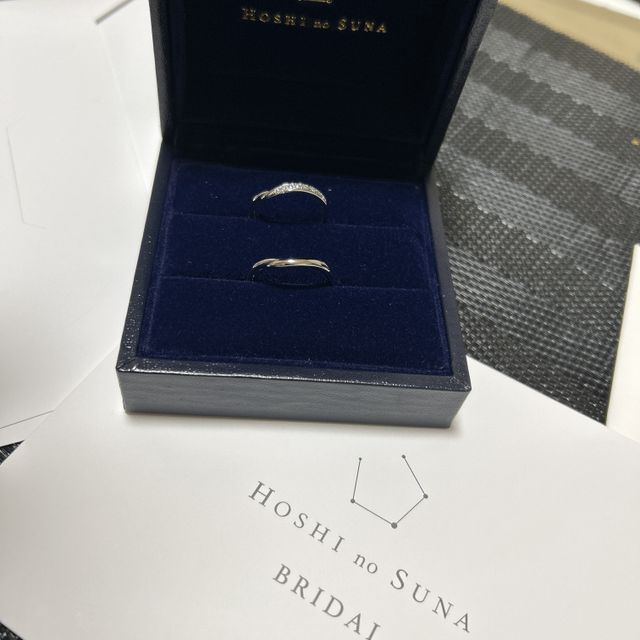 【HOSHI no SUNA 星の砂(ほしのすな)の口コミ】 特に何も決めず分からないまま来店したのですが、指輪の種類も多く、すぐ…