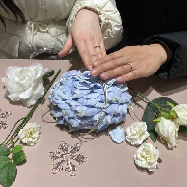 【TRECENTI(トレセンテ)の口コミ】 お互いに気にいるデザインでこの指輪だと思いました！
自分達の指がひとよ…