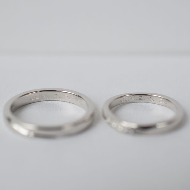 【CRAFY(クラフィ)の口コミ】 指輪のデザインが、とても綺麗です。ななめにダイヤモンドが並ぶのがとて…