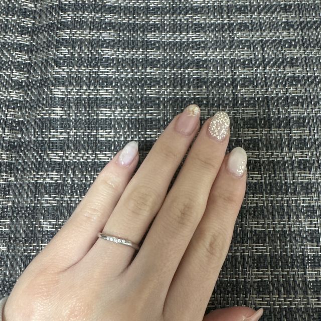 【アイプリモ(I-PRIMO)の口コミ】 シンプルなデザインでありながら5石のダイヤがついており存在感があります…