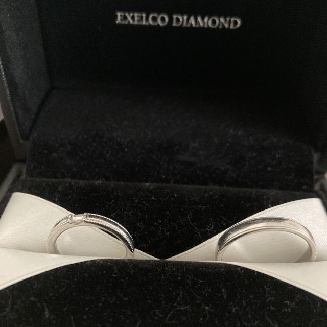 【エクセルコダイヤモンド(EXELCO DIAMOND)の口コミ】 ミル打ちで探していたのですが、結構ブランドによって粒の形や間隔で印象…