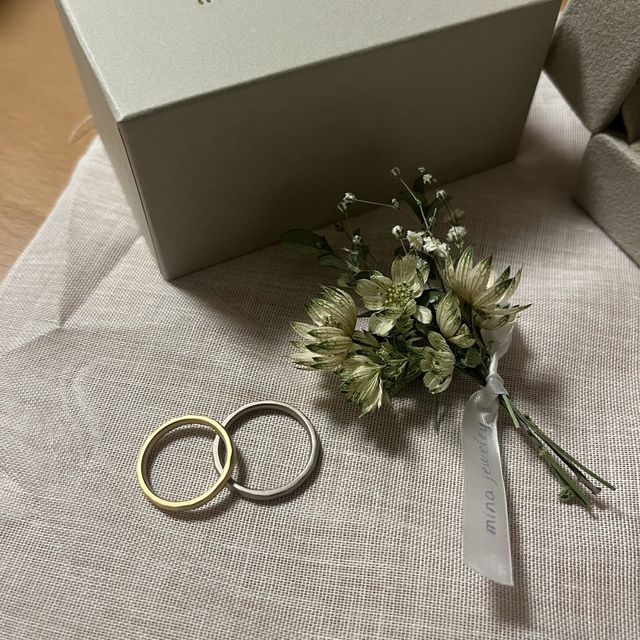【mina.jewelry(ミナジュエリー)の口コミ】 新婦の考えや、アイデアに良く合ったデザイン、素材感であり、とても気に…