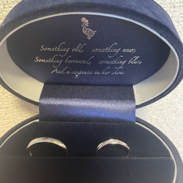 【Something Blue(サムシングブルー)の口コミ】 購入前から色々な指輪を見て、かわいいなと思っていたデザインがあり、お…