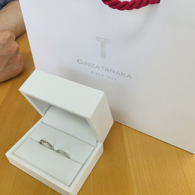 【ギンザタナカブライダル(GINZA TANAKA BRIDAL)の口コミ】 結婚指輪のデザインは、シンプルでエレガントなものを探していました。と…