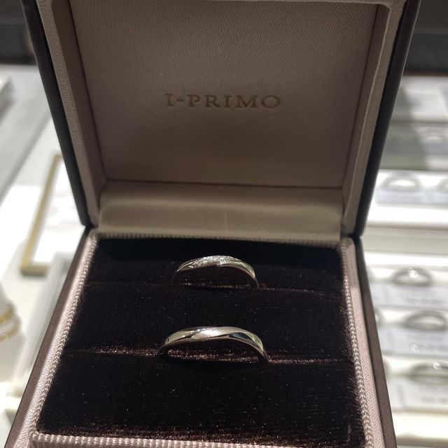 【アイプリモ(I-PRIMO)の口コミ】 男性のリングは、アイプリモさん独自のマット加工が施してあります。その…