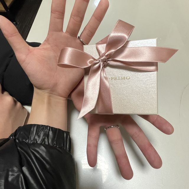 【アイプリモ(I-PRIMO)の口コミ】 男性のリングは、アイプリモさん独自のマット加工が施してあります。その…