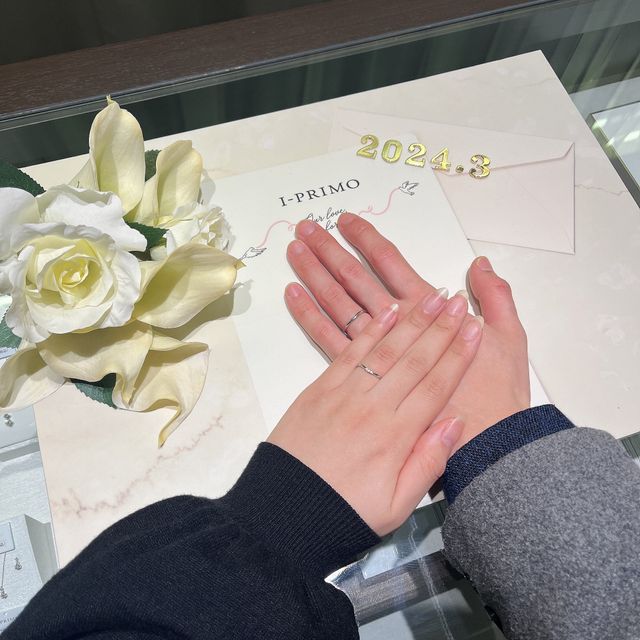 【アイプリモ(I-PRIMO)の口コミ】 細身でシンプルなデザインの指輪を探していたところこちらのナパイアを見…