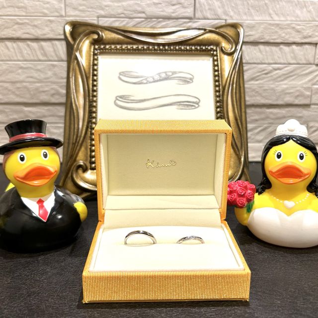 【ケイウノ ブライダル(K.UNO BRIDAL)の口コミ】 一番のこだわりはシンプルなデザインでした。あまり指輪などアクセサリー…