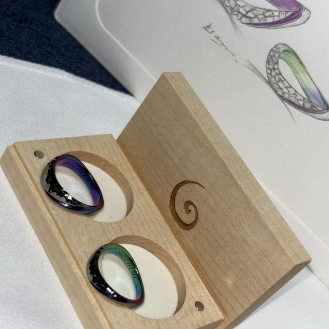 【SORA(ソラ)の口コミ】 指輪のデザインが様々で、かつ好きな色のグラデーションが入れられるので…