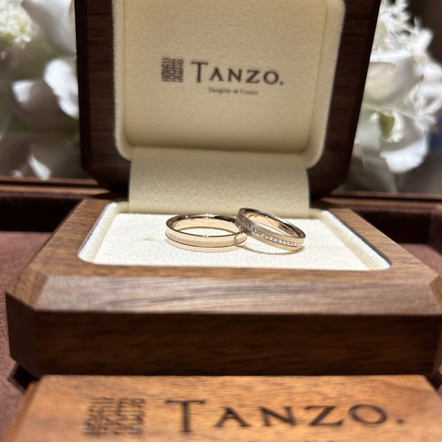 【TANZO.(鍛造指輪)の口コミ】 フルオーダーで希望通りに作って頂きました。指輪の太さやデザインに合わ…
