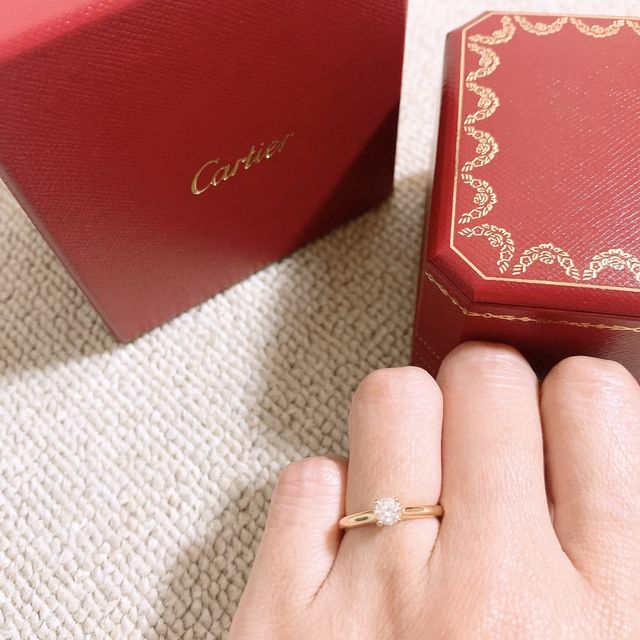 【カルティエ(Cartier)の口コミ】 the婚約指輪なデザインがいいなと思いネットでリサーチした際に初手で一目…
