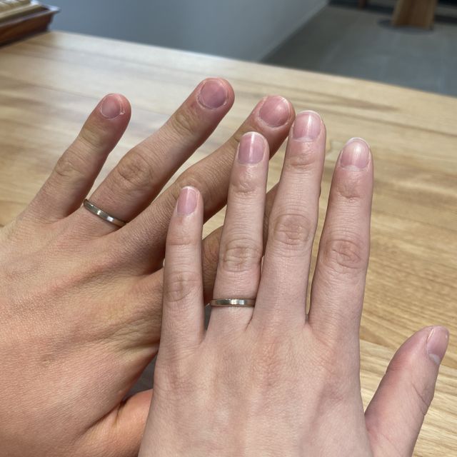 【出雲結(いずもゆい)の口コミ】 ◯指輪の表面（つや消し、マット感）
◯ダイヤをつけない
◯刻印、互いの誕生…