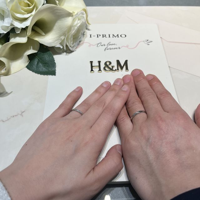 【アイプリモ(I-PRIMO)の口コミ】 デザインがとても素敵です。
ダイヤモンドがある数と、結婚記念日の月の数…