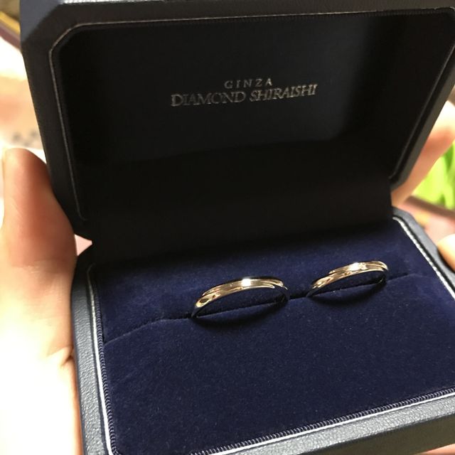 【銀座ダイヤモンドシライシの口コミ】 デザインがとても気に入りました！最初はシンプルなデザインをと考えてい…