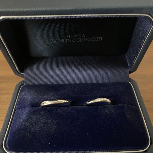 【銀座ダイヤモンドシライシの口コミ】 プラチナで色あせしなく、サビにくい素材でできており普段着用するのに安…