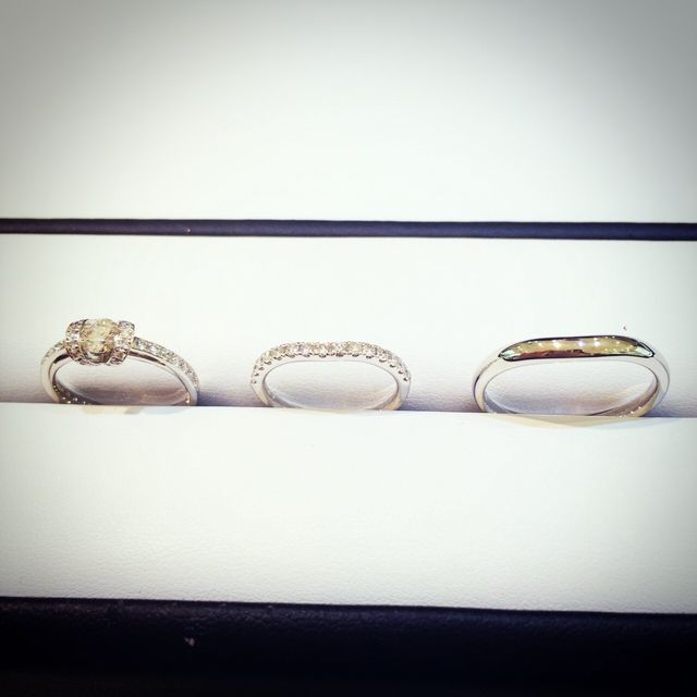 【GALA JEWELRY(ガラジュエリー)の口コミ】 プロポーズの際、夫から仮の指輪をもらい後日きちんとしたものを2人で買い…