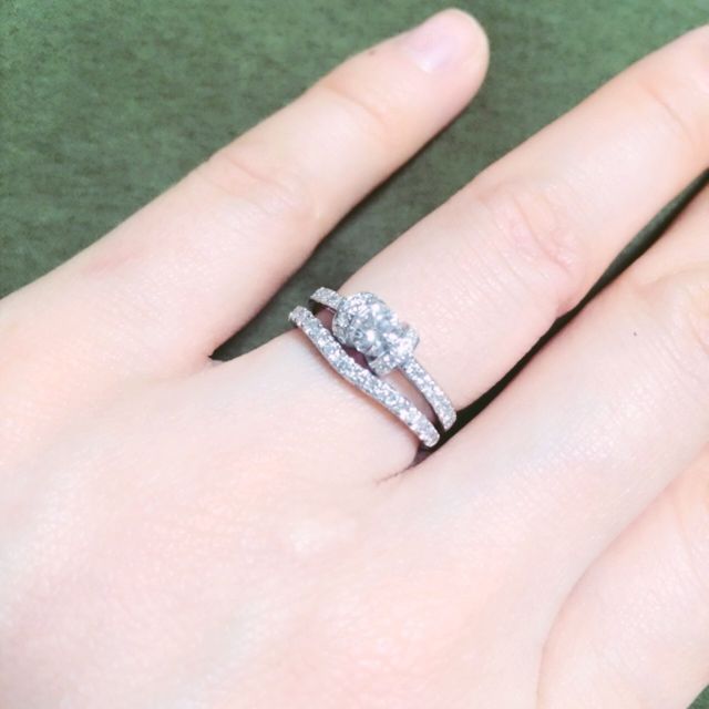 【GALA JEWELRY(ガラジュエリー)の口コミ】 プロポーズの際、夫から仮の指輪をもらい後日きちんとしたものを2人で買い…