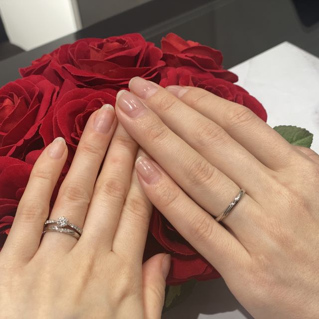 【ラザール ダイヤモンド(LAZARE DIAMOND)の口コミ】 婚約指輪はラヴィン、結婚指輪はレンブラントというデザインで購入いたし…
