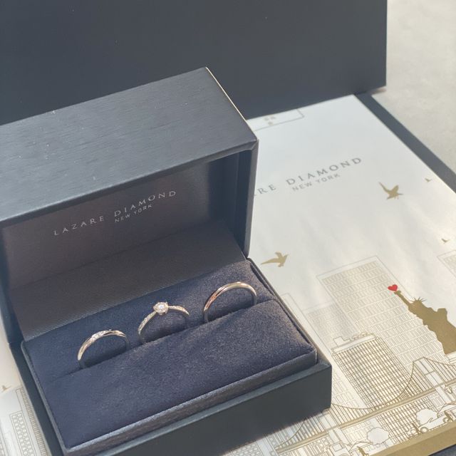 【ラザール ダイヤモンド(LAZARE DIAMOND)の口コミ】 婚約指輪はラヴィン、結婚指輪はレンブラントというデザインで購入いたし…