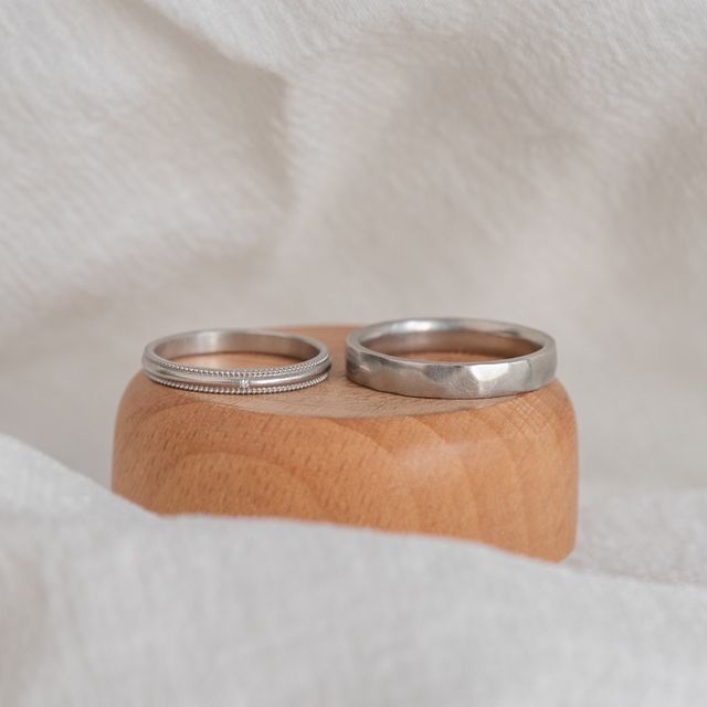 【Cayof(カヨフ)の口コミ】 普段身に付けているヴィンテージの指輪と調和するシンプルなデザインが気…