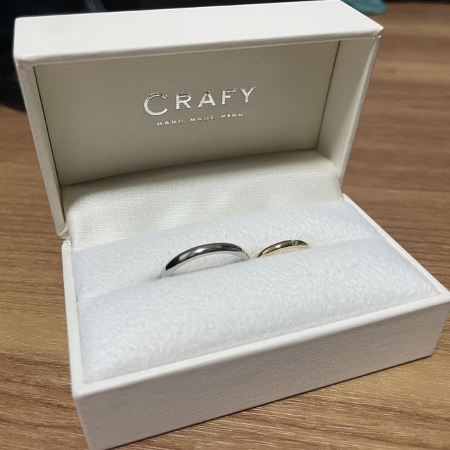 【CRAFY(クラフィ)の口コミ】 指輪のデザインは全て選ぶことができました。何もかも自分たちで決めたの…